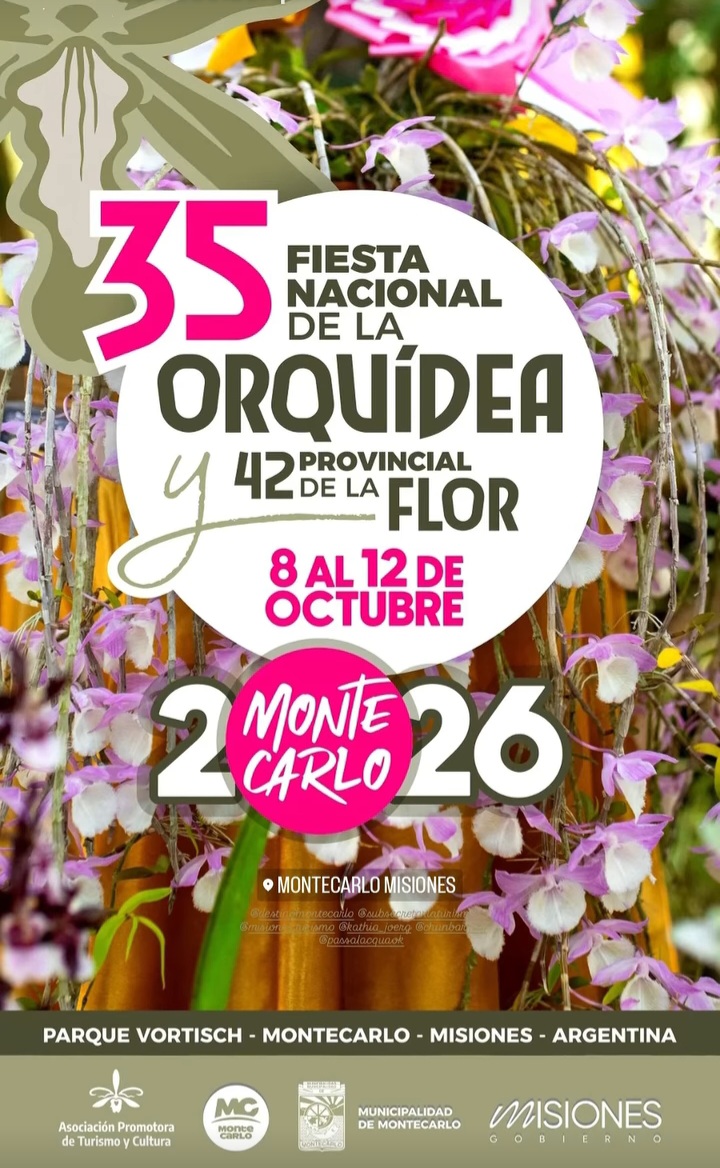 Montecarlo florece con su fiesta de orquídeas y flores
